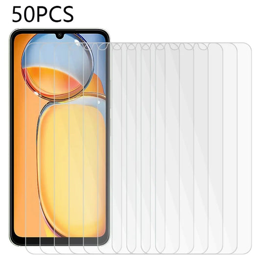 50PCS For Xiaomi Redmi 13C 5G Screen Guard 0.3mm Ultra-Thin 2.5D Tempered Glass Film