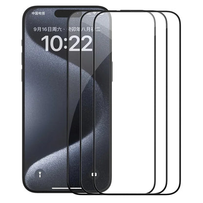 NILLKIN 3Pcs for iPhone 15 Pro EZ SET Series AGC Glass Front Screen Protector
