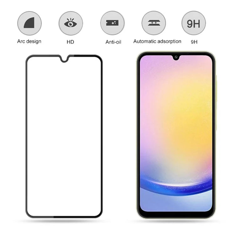 MOCOLO For Samsung Galaxy A25 5G (Global) (161.0 x 76.5 x 8.3mm) Full Screen Protector HD Clear Silk Printing Tempered Glass Film