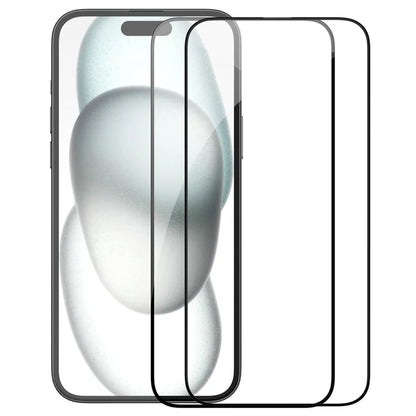 NILLKIN 2Pcs EZ SET Series for iPhone 15 AGC Glass Anti-explosion Screen Protector