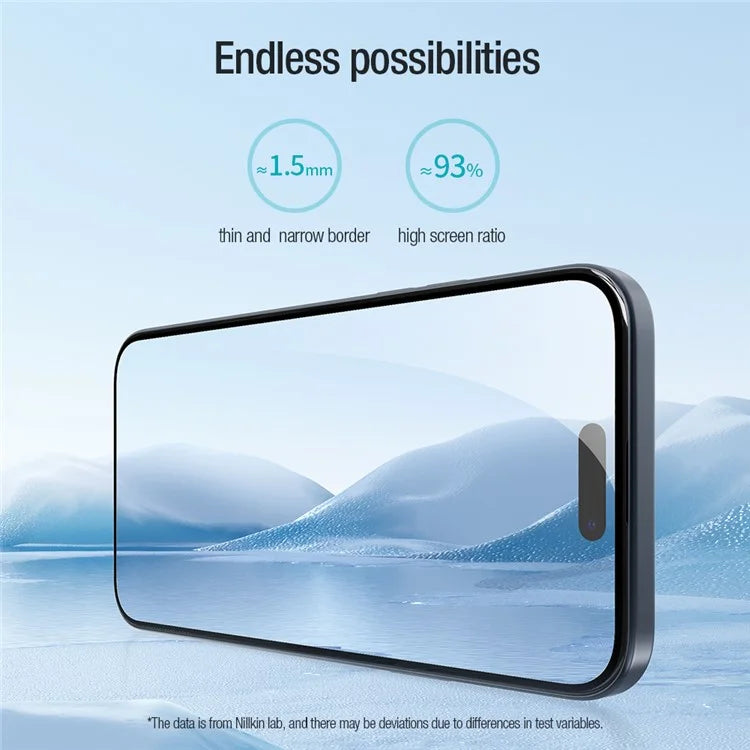 NILLKIN 2Pcs EZ SET Series for iPhone 15 AGC Glass Anti-explosion Screen Protector