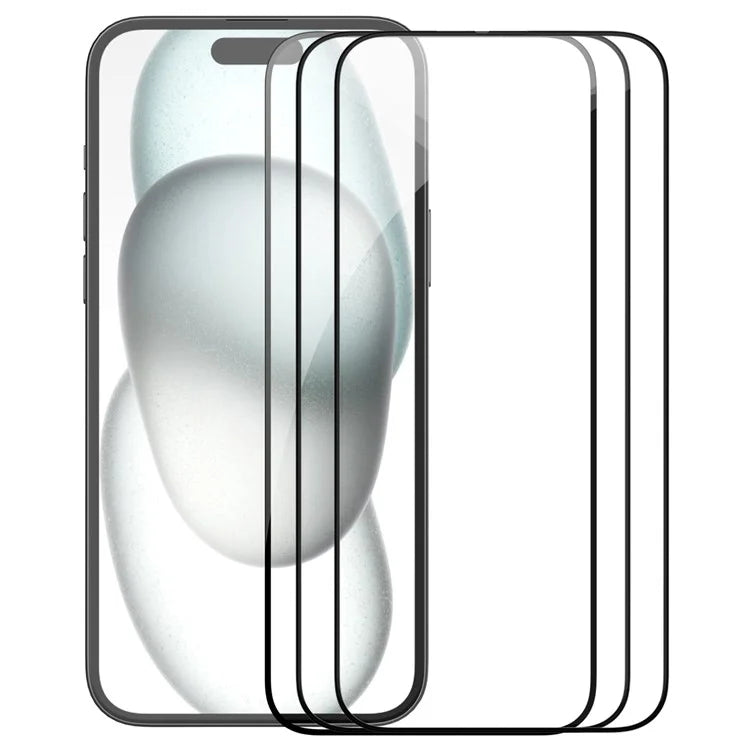 NILLKIN 3Pcs for iPhone 15 Plus EZ SET Series AGC Glass Screen Protector Guard