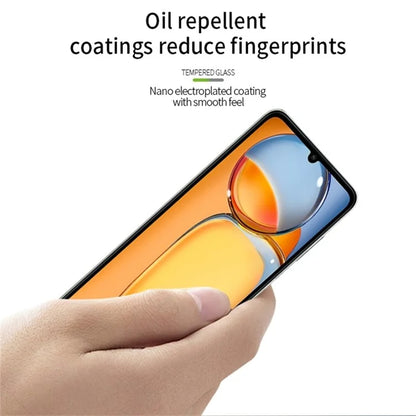 PINWUYO JK 3D Curved Tempered Glass Film-2 for Xiaomi Redmi 13C 4G / Poco C65 4G Anti-fingerprint Screen Protector