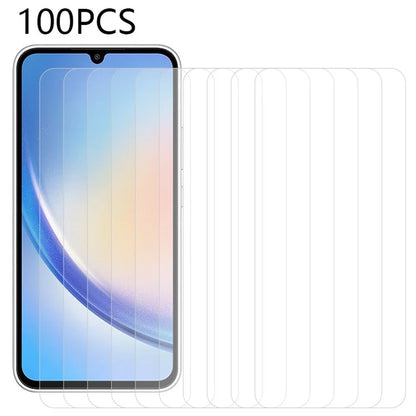100Pcs for Samsung Galaxy A35 5G High Transparency Tempered Glass Screen Shield