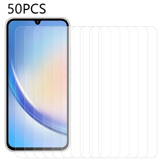 50Pcs for Samsung Galaxy A35 5G HD Tempered Glass Screen Film Protector