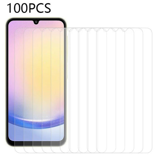 100Pcs for Samsung Galaxy A15 4G / 5G / A24 4G (162.1 x 77.6 x 8.3mm) / A25 5G (Global) (161.0 x 76.5 x 8.3mm) Screen Protector Ultra Clear