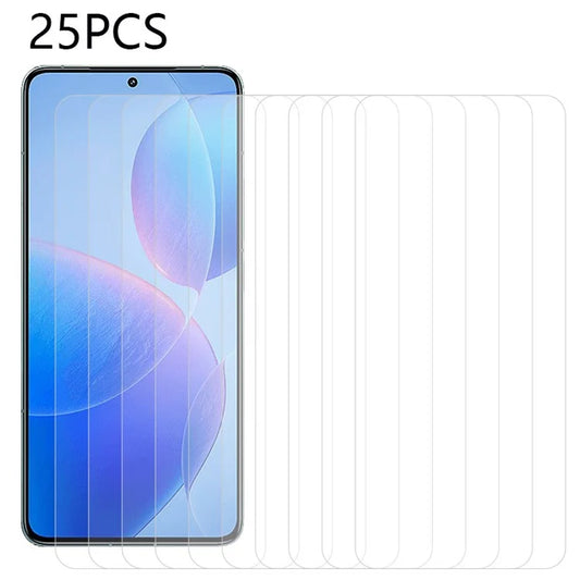 25Pcs for Xiaomi Redmi K70 5G / K70E 5G / K70 Pro 5G / Poco X6 Pro 5G High Clarity Tempered Glass Screen Cover