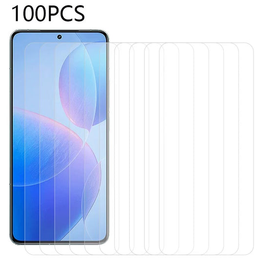 100Pcs for Xiaomi Redmi K70 5G / K70E 5G / K70 Pro 5G / Poco X6 Pro 5G Screen Protector High-Resolution Tempered Glass Film