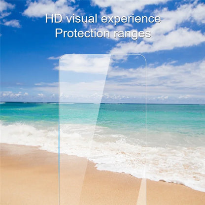 AMORUS For Xiaomi Redmi 13R 5G Screen Protector High Aluminum-silicon Glass 9H Hardness 2.5D Arc Edges Film