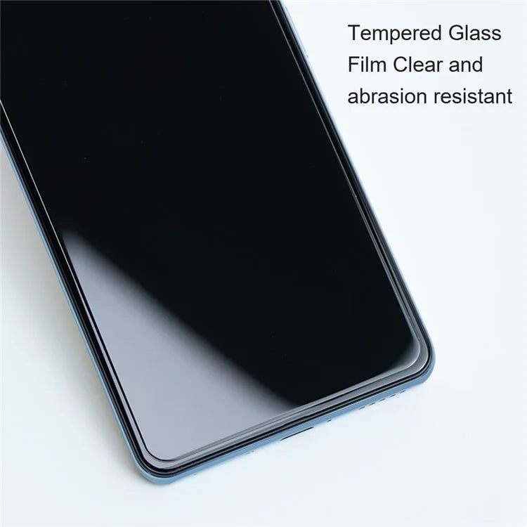 AMORUS For Xiaomi Redmi 13R 5G Screen Protector High Aluminum-silicon Glass 9H Hardness 2.5D Arc Edges Film