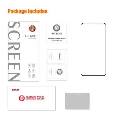 ENKAY HAT PRINCE For OnePlus 12 5G HD Clear 3D Curved Tempered Glass Film Side Glue Full Screen Protector