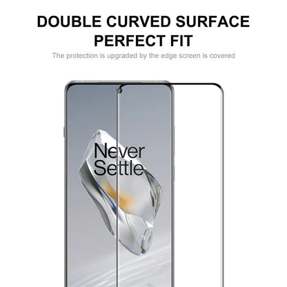 ENKAY HAT PRINCE 2PCS For OnePlus 12 5G Tempered Glass Full Screen Protector 3D Curved Side Glue Film