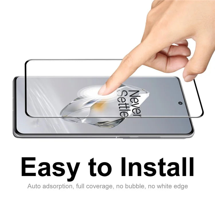 ENKAY HAT PRINCE 2PCS For OnePlus 12 5G Tempered Glass Full Screen Protector 3D Curved Side Glue Film