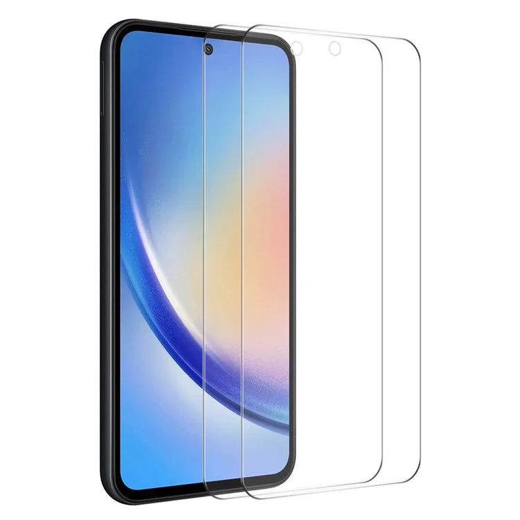 ENKAY HAT PRINCE 2Pcs Screen Protector for Samsung Galaxy A35 5G High Aluminium-silicon Glass 0.26mm 2.5D Film
