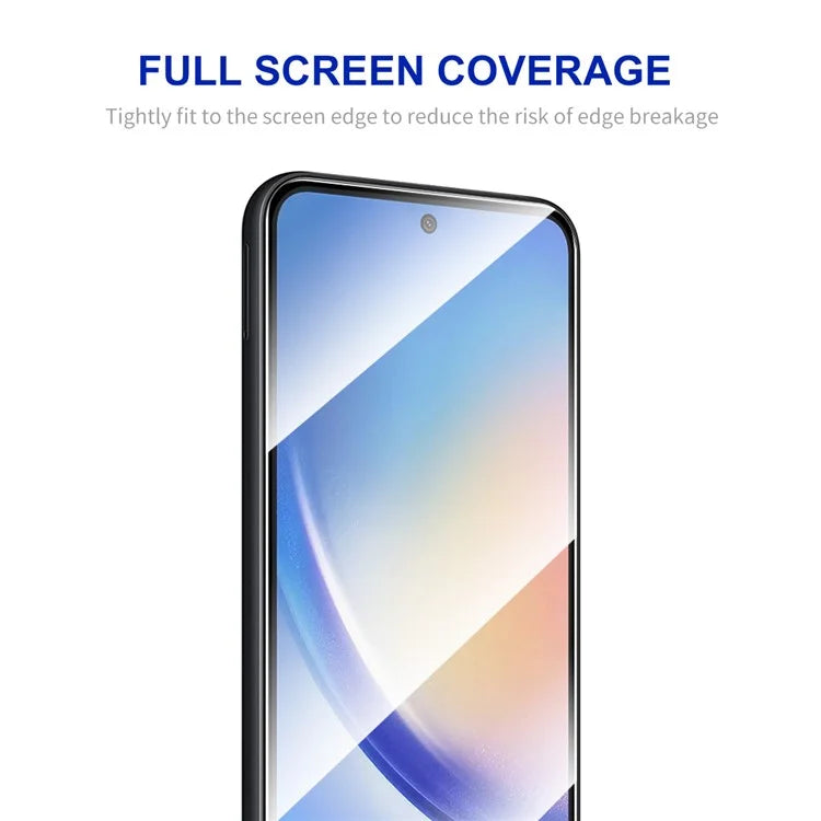 ENKAY HAT PRINCE For Samsung Galaxy A35 5G High Aluminium-silicon Glass Screen Protector Silk Printing Protection Film