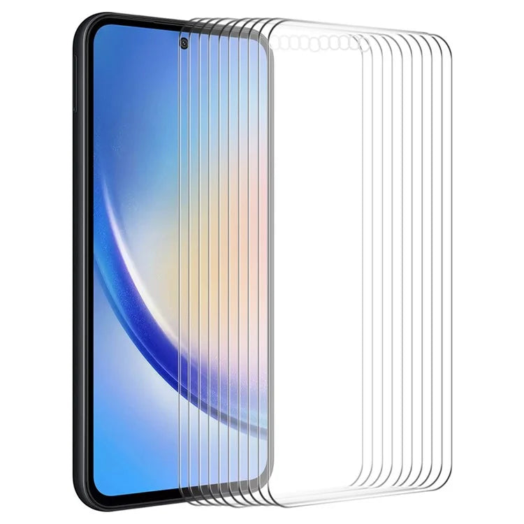 ENKAY HAT PRINCE 10Pcs For Samsung Galaxy A55 5G 0.26mm 2.5D 9H Hardness High Aluminium-silicon Glass Film