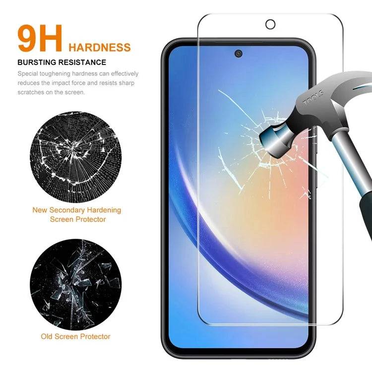 ENKAY HAT PRINCE 10Pcs For Samsung Galaxy A55 5G 0.26mm 2.5D 9H Hardness High Aluminium-silicon Glass Film