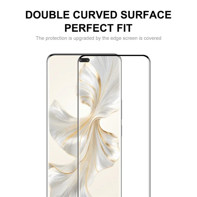 ENKAY HAT PRINCE 5PCS For Honor 100 Pro 5G 9H Hardness 3D Curved Tempered Glass Side Glue Film