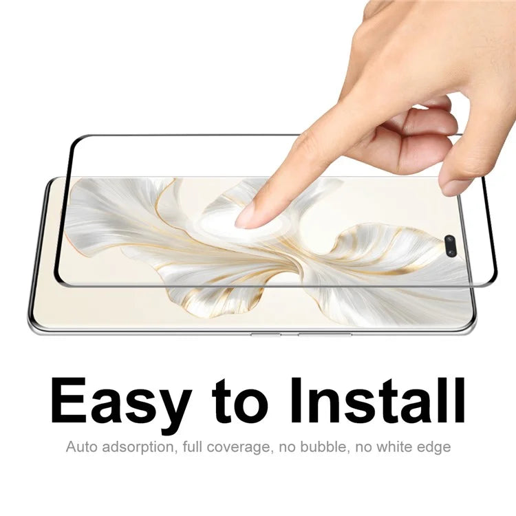 ENKAY HAT PRINCE 5PCS For Honor 100 Pro 5G 9H Hardness 3D Curved Tempered Glass Side Glue Film