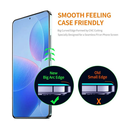 ENKAY HAT PRINCE 2Pcs For Xiaomi Redmi K70 5G / K70 Pro 5G / K70E 5G / Poco X6 Pro 5G Sensitive Touch High Aluminium-silicon Glass HD Film