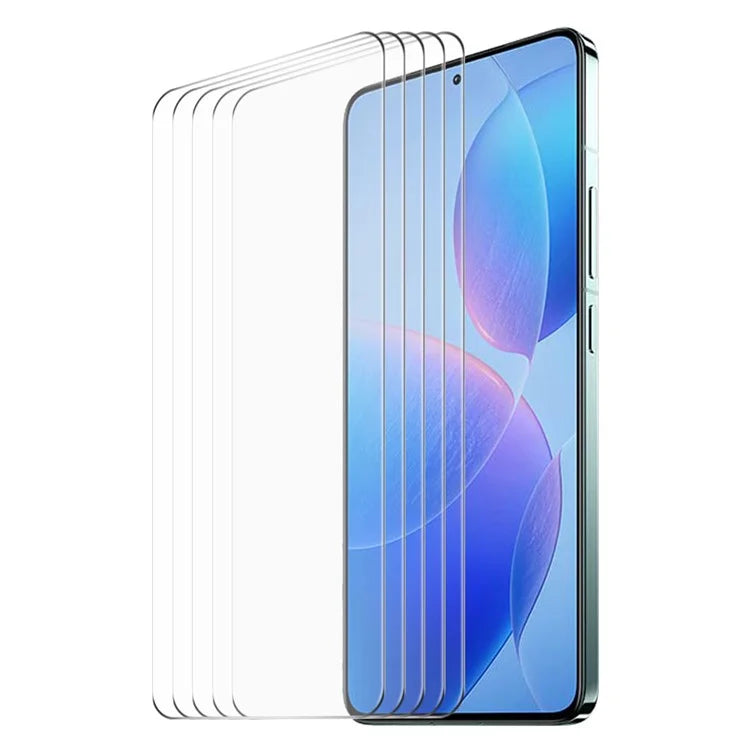 ENKAY HAT PRINCE 5Pcs For Xiaomi Redmi K70 5G / K70 Pro 5G / K70E 5G / Poco X6 Pro 5G 2.5D Arc Edge High Aluminium-silicon Glass Screen Protector