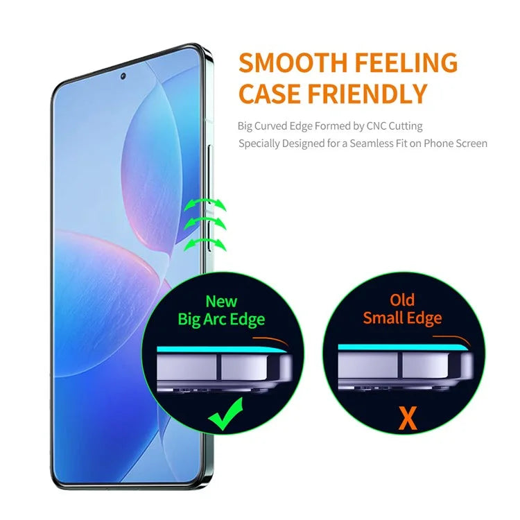 ENKAY HAT PRINCE 5Pcs For Xiaomi Redmi K70 5G / K70 Pro 5G / K70E 5G / Poco X6 Pro 5G 2.5D Arc Edge High Aluminium-silicon Glass Screen Protector