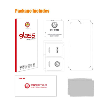 ENKAY HAT PRINCE 2Pcs for Samsung Galaxy S24 Screen Protector 0.18mm Ultra Thin (Fingerprint Unlock)