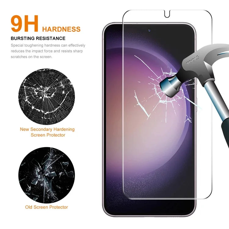 ENKAY HAT PRINCE 10Pcs for Samsung Galaxy S24 0.18mm HD Clear Screen Protector (Fingerprint Unlock)