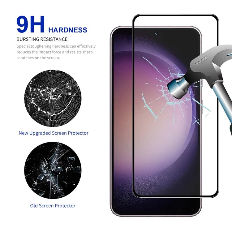 ENKAY HAT PRINCE 2Pcs for Samsung Galaxy S24 Screen Protector Full Coverage Full Glue (Fingerprint Unlock)