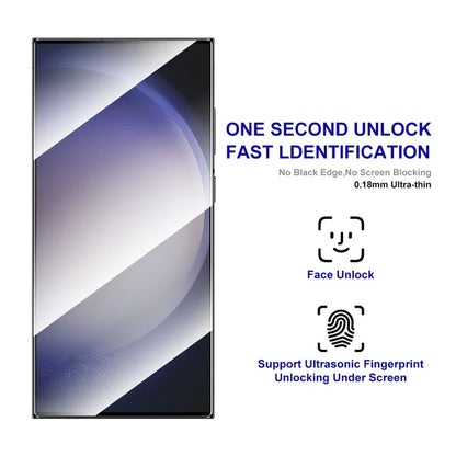 ENKAY HAT PRINCE 10Pcs for Samsung Galaxy S24 Ultra Screen Protector Silk Printing 0.18mm 2.5D (Fingerprint Unlock)