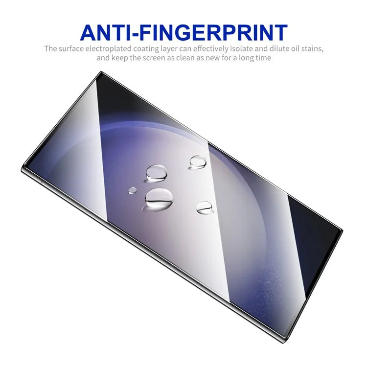 ENKAY HAT PRINCE 10Pcs for Samsung Galaxy S24 Ultra Screen Protector Silk Printing 0.18mm 2.5D (Fingerprint Unlock)