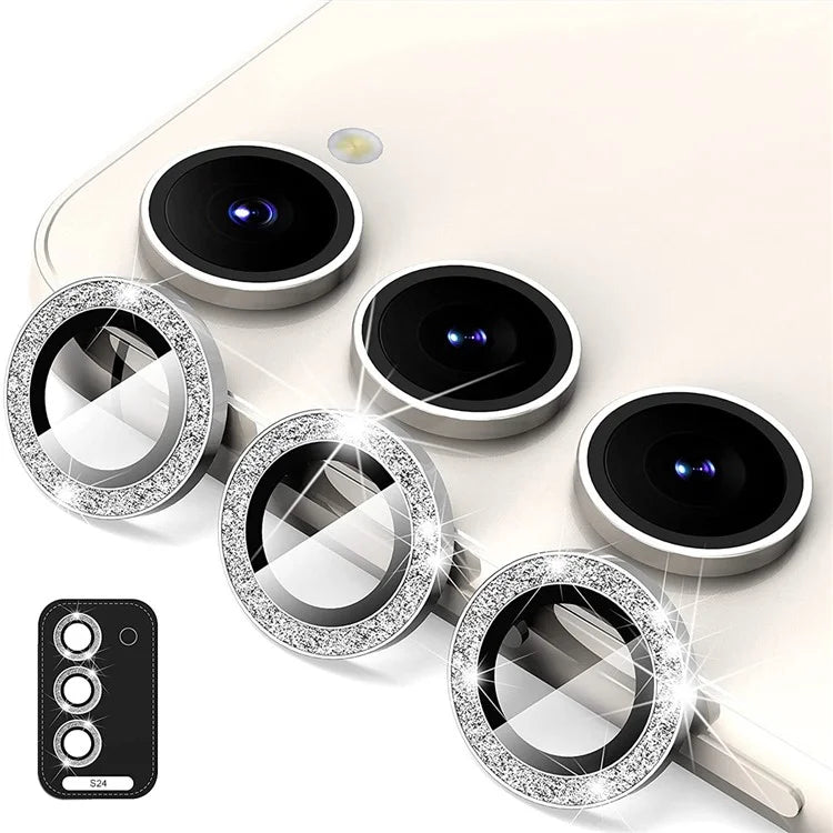 ENKAY HAT PRINCE For Samsung Galaxy S24+ Glitter Lens Film Individual Metal Camera Lens Protector