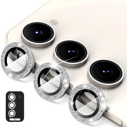ENKAY HAT PRINCE For Samsung Galaxy S24+ Glitter Lens Film Individual Metal Camera Lens Protector