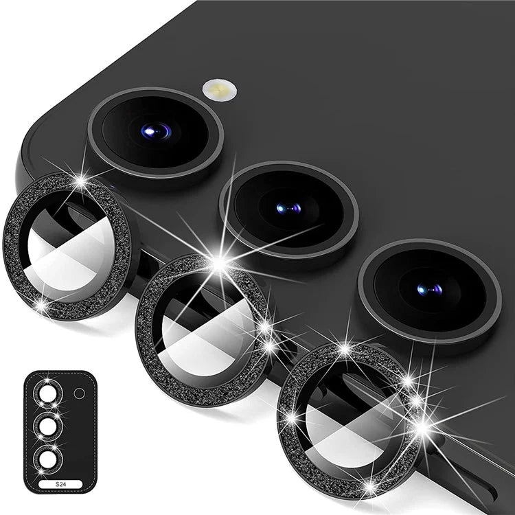 ENKAY HAT PRINCE For Samsung Galaxy S24+ Glitter Lens Film Individual Metal Camera Lens Protector