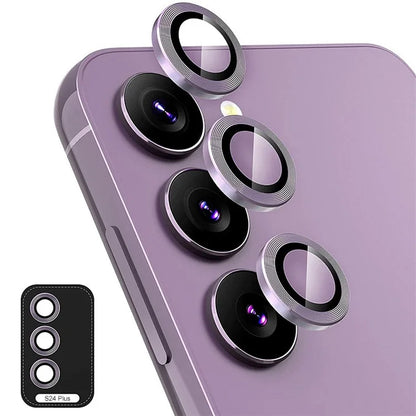 ENKAY HAT PRINCE For Samsung Galaxy S24+ Camera Lens Protector Aluminum Alloy+Tempered Glass Lens Film
