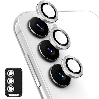 ENKAY HAT PRINCE For Samsung Galaxy S24+ Camera Lens Protector Aluminum Alloy+Tempered Glass Lens Film