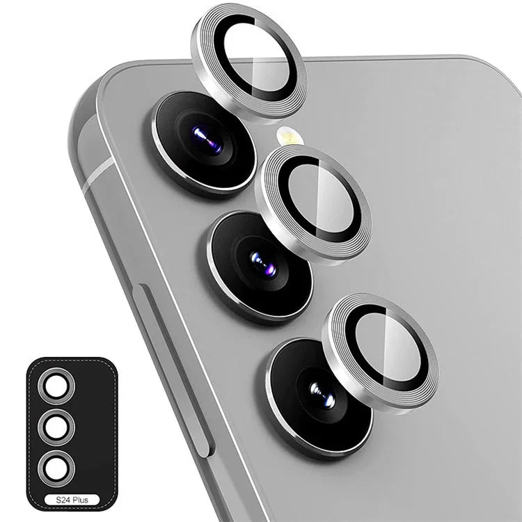 ENKAY HAT PRINCE For Samsung Galaxy S24+ Camera Lens Protector Aluminum Alloy+Tempered Glass Lens Film