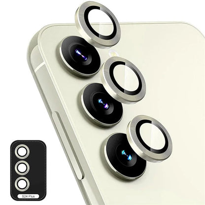 ENKAY HAT PRINCE For Samsung Galaxy S24+ Camera Lens Protector Aluminum Alloy+Tempered Glass Lens Film