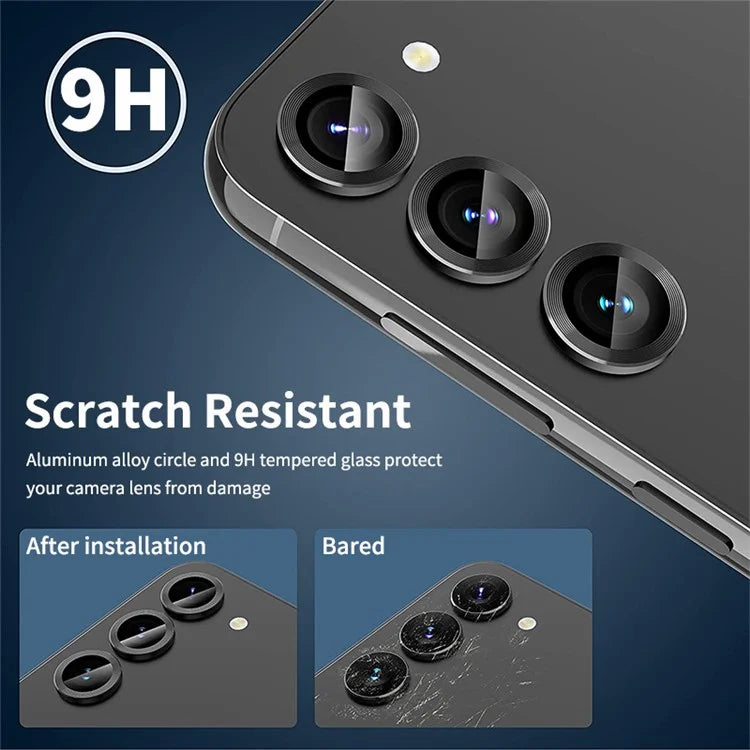 ENKAY HAT PRINCE For Samsung Galaxy S24+ Camera Lens Protector Aluminum Alloy+Tempered Glass Lens Film