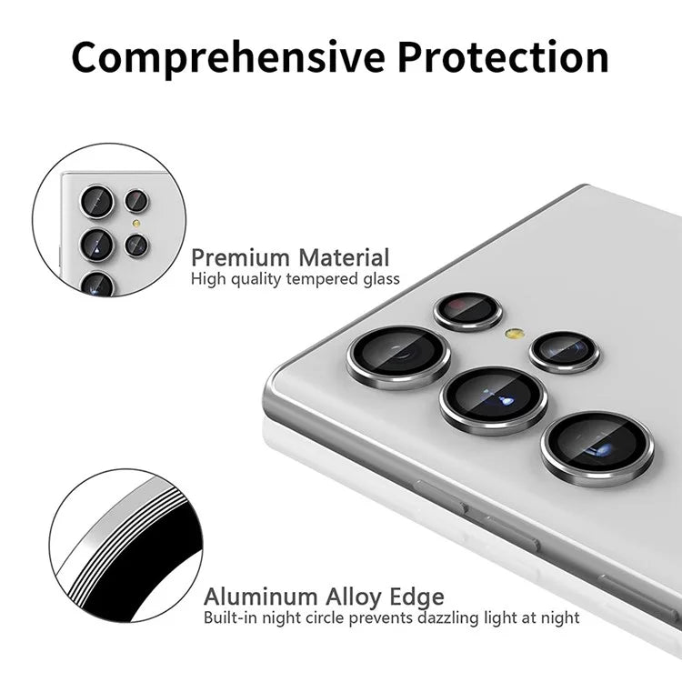 ENKAY HAT PRINCE For Samsung Galaxy S24 Ultra Camera Lens Protector 9H Tempered Glass, HD Clear