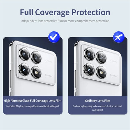 ENKAY HAT PRINCE For Xiaomi Mix Fold 3 5G Individual Lens Protector Tempered Glass with Aluminum Alloy Edging