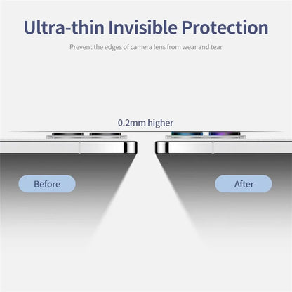 ENKAY HAT PRINCE For Xiaomi Mix Fold 3 5G Individual Lens Protector Tempered Glass with Aluminum Alloy Edging
