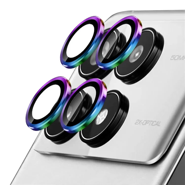ENKAY HAT PRINCE For Xiaomi Mix Fold 3 5G Individual Lens Protector Tempered Glass with Aluminum Alloy Edging