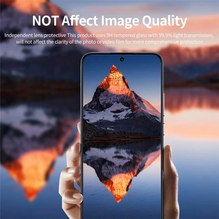ENKAY HAT PRINCE For Xiaomi Mix Fold 3 5G Individual Lens Protector Tempered Glass with Aluminum Alloy Edging