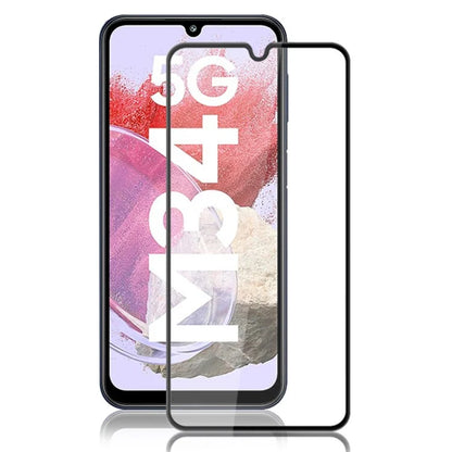 AMORUS For Samsung Galaxy M34 5G / F34 5G Screen Protector Full Cover Tempered Glass Anti-explosion Film