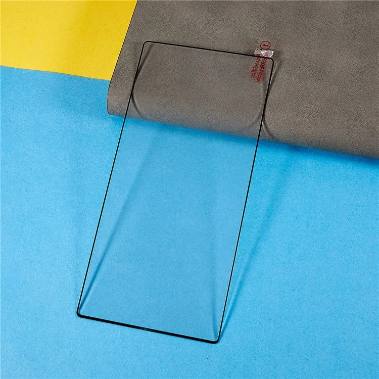 For Samsung Galaxy S24 Ultra Silk Printing Black Edge High Aluminum-silicon Glass Film (Fingerprint Unlock)