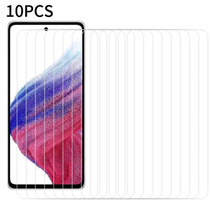 RURIHAI 10Pcs For Samsung Galaxy A35 5G Film 0.26mm HD Clear 9H Not Complete Covering Screen Protector