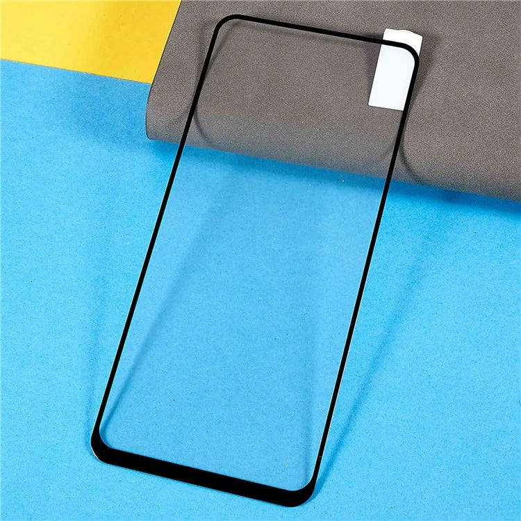 For Realme C67 5G Full Screen Protector Black Edge Silk Printing Tempered Glass