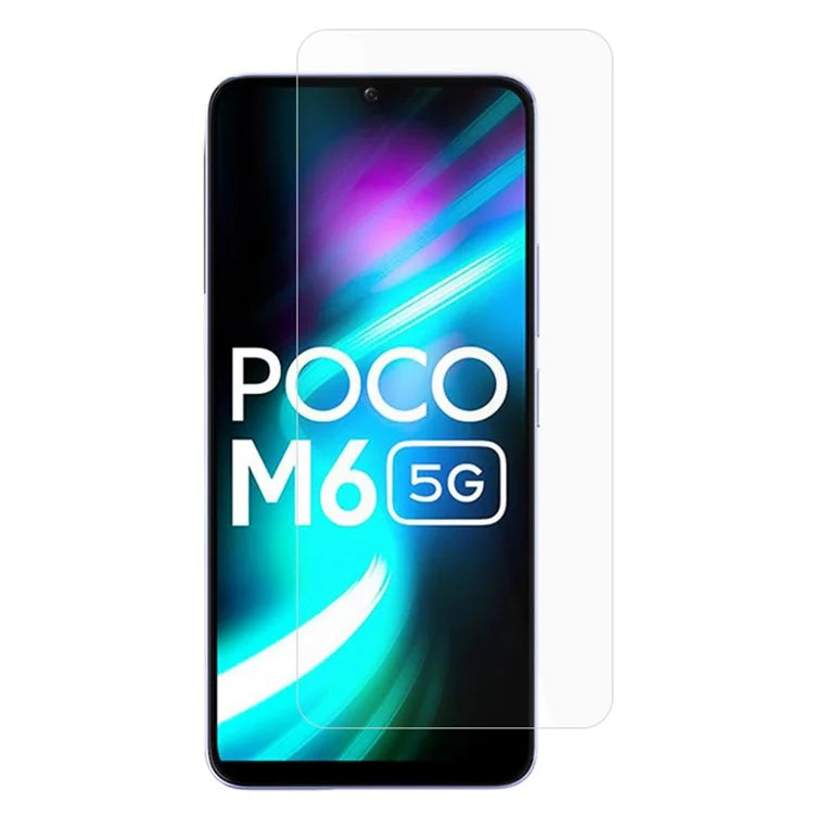 AMORUS For Xiaomi Poco M6 5G Screen Guard Film 2.5D High Aluminum-silicon Glass Screen Protector
