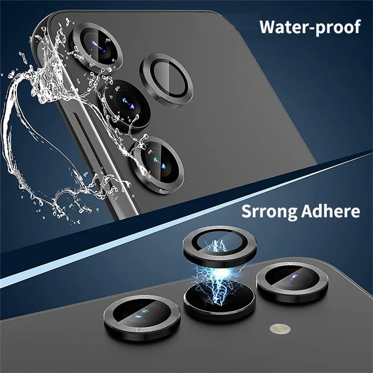 ENKAY HAT PRINCE For Samsung Galaxy A05s 4G Individual Lens Protectors Set Tempered Glass with Aluminum Edging